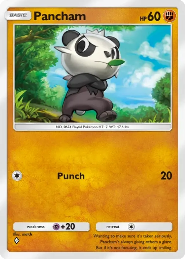 Pancham card front