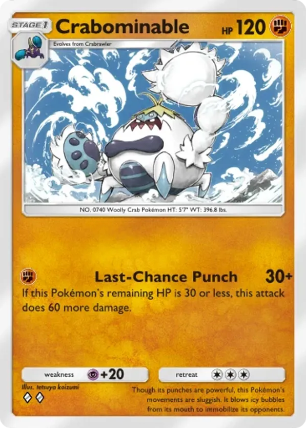 Crabominable card front