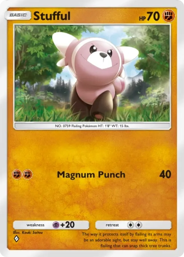 Stufful card front
