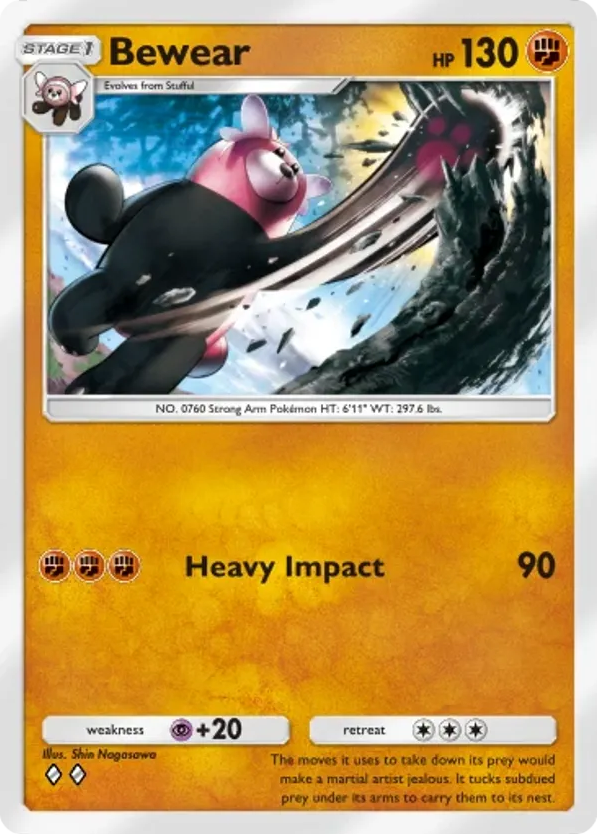 Bewear card front