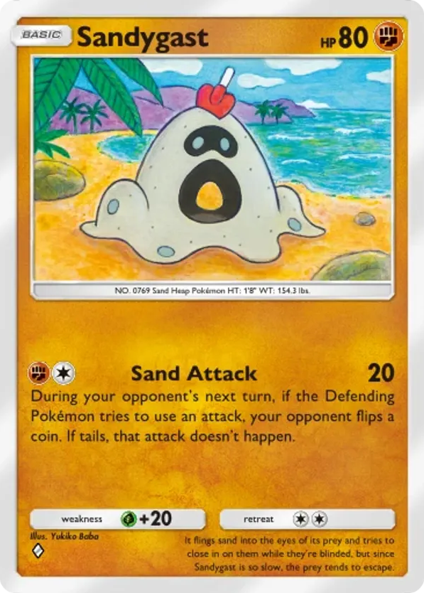 Sandygast card front