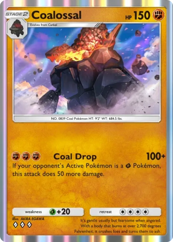 Coalossal card front