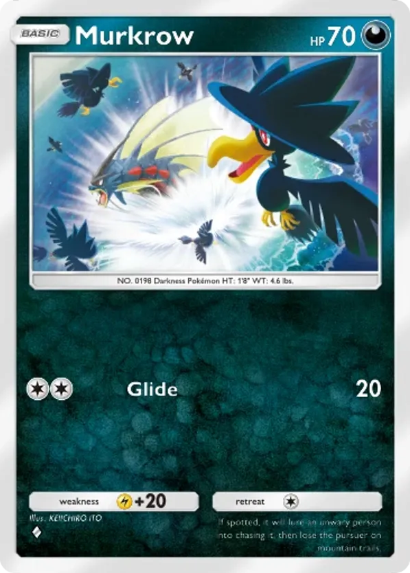 Murkrow card front