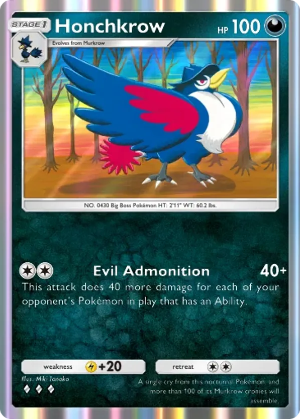 Honchkrow card front