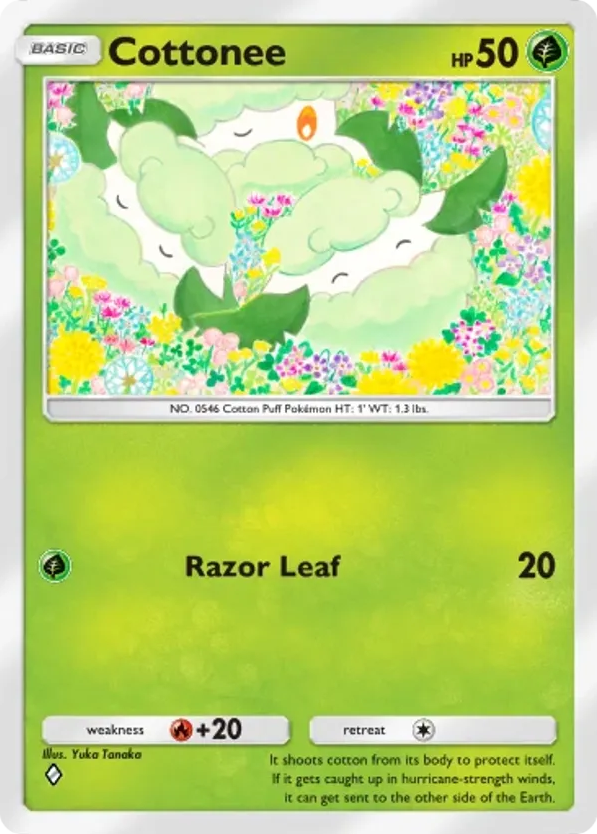 Cottonee card front