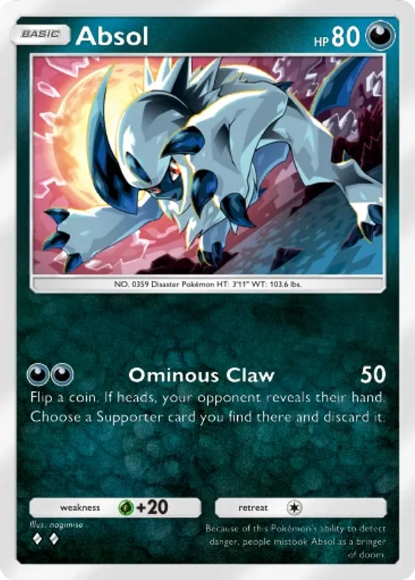 Absol card front