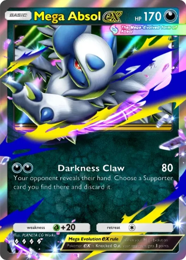 Mega Absol ex card front