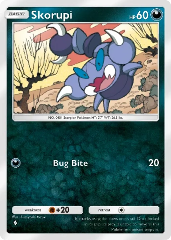 Skorupi card front