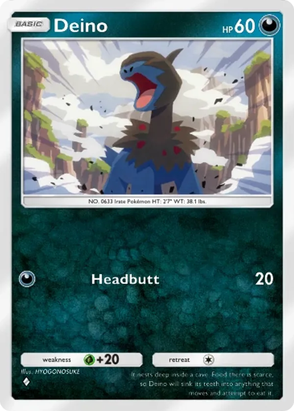 Deino card front