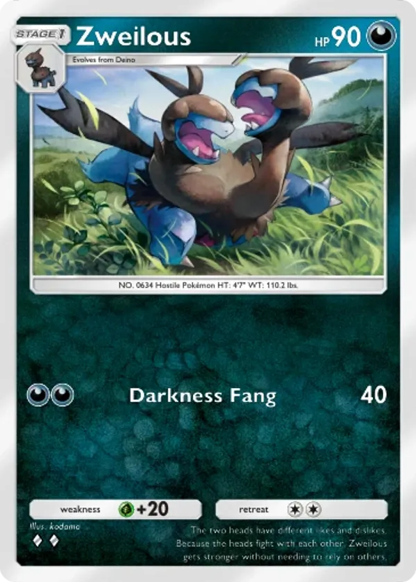 Zweilous card front