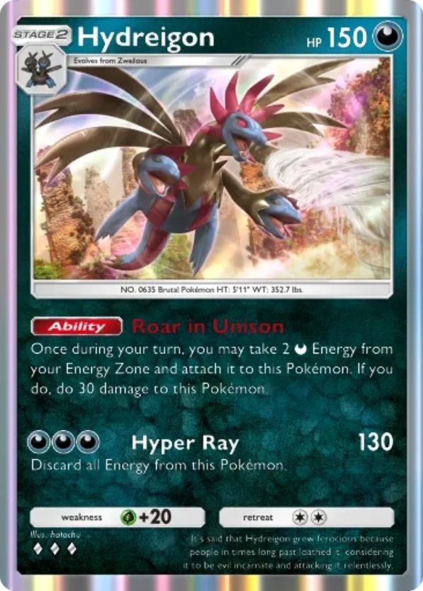 Hydreigon card front
