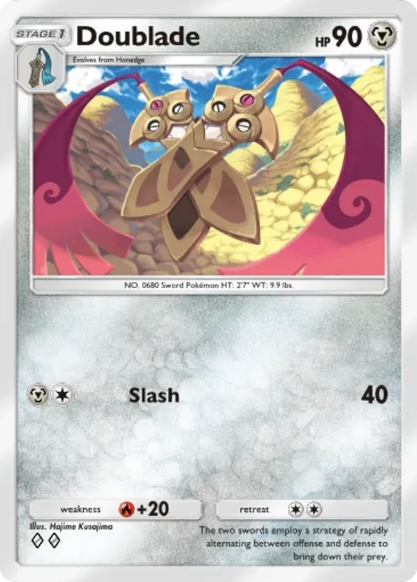 Doublade card front