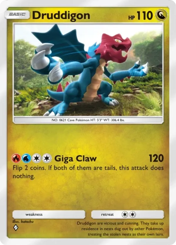 Druddigon card front