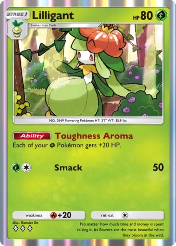 Lilligant card front