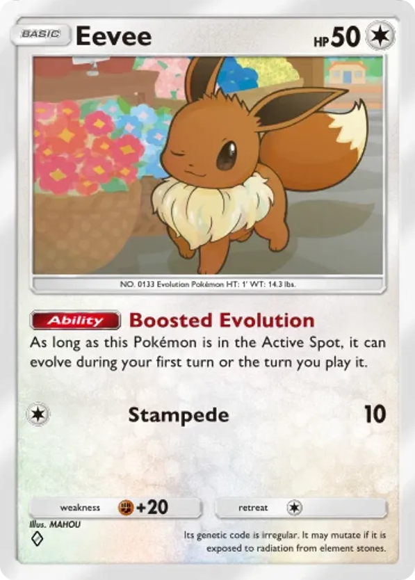 Eevee card front