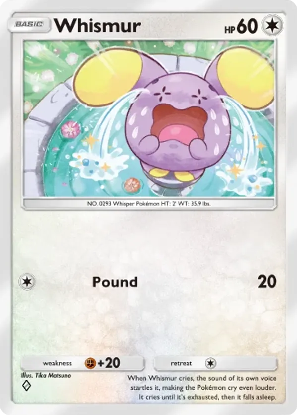 Whismur card front