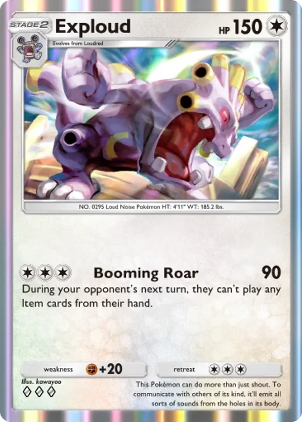 Exploud card front