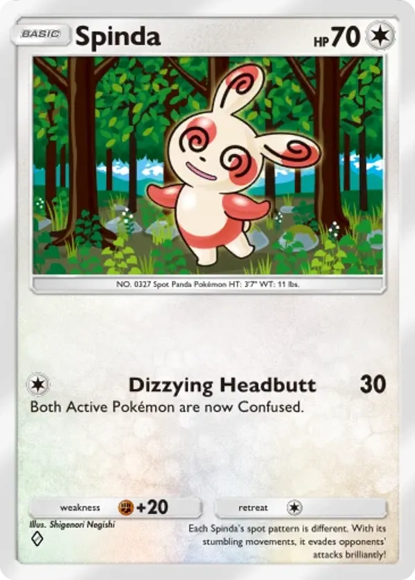Spinda card front