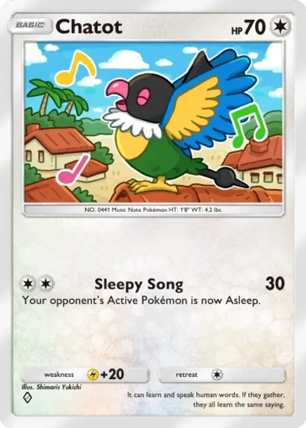 Chatot card front