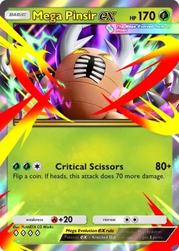 Mega Pinsir ex card front