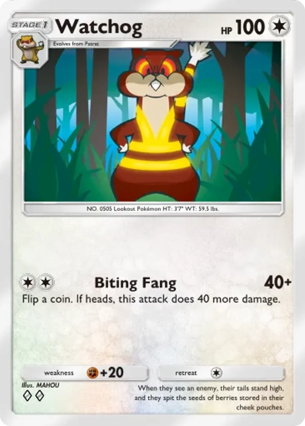 Watchog card front