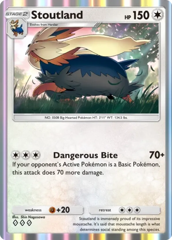 Stoutland card front
