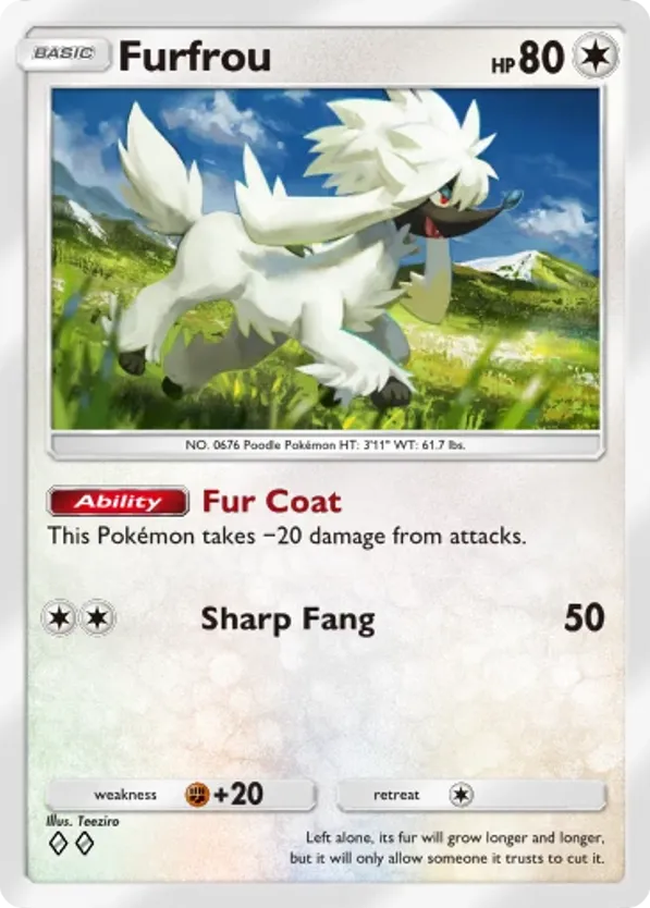 Furfrou card front