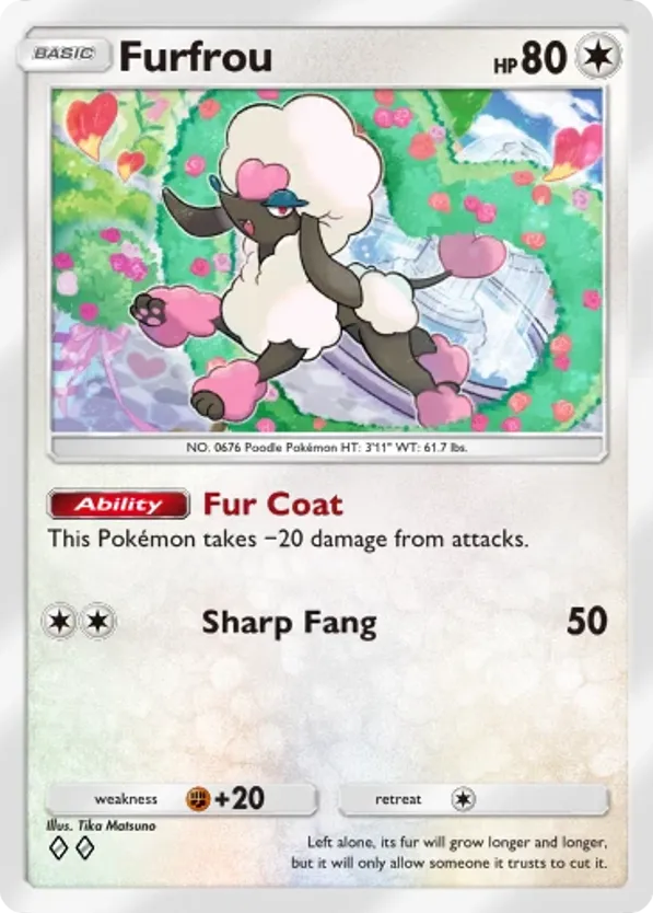 Furfrou card front