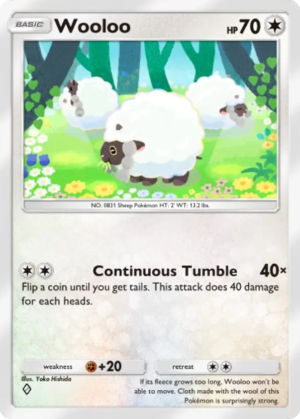Wooloo card front