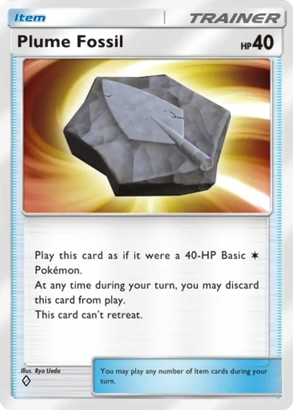 Plume Fossil card front