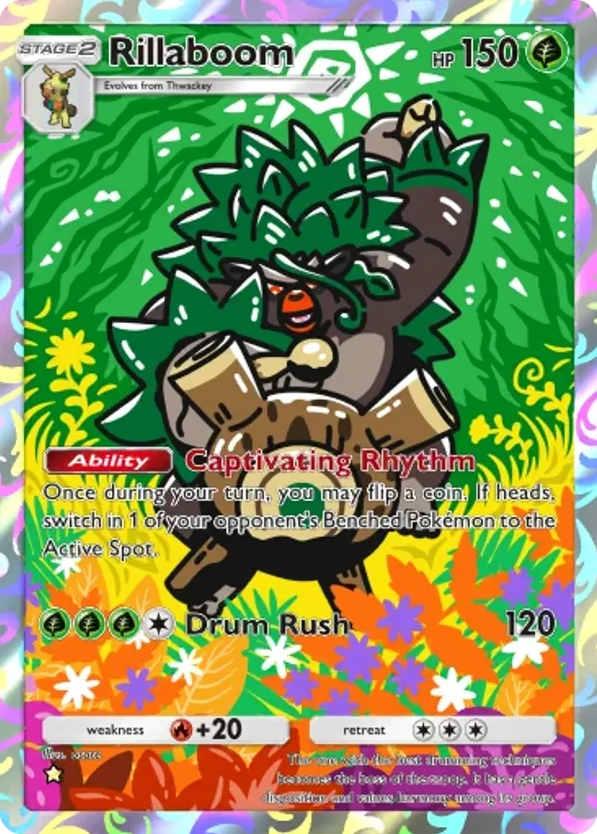 Rillaboom card front