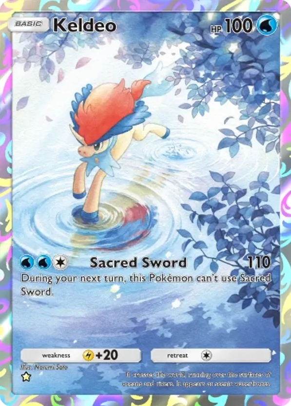 Keldeo card front