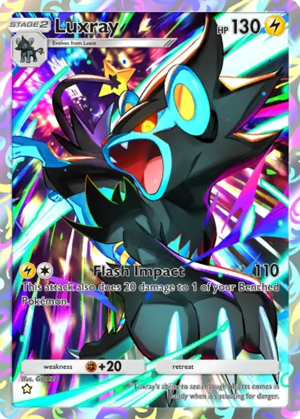 Luxray card front