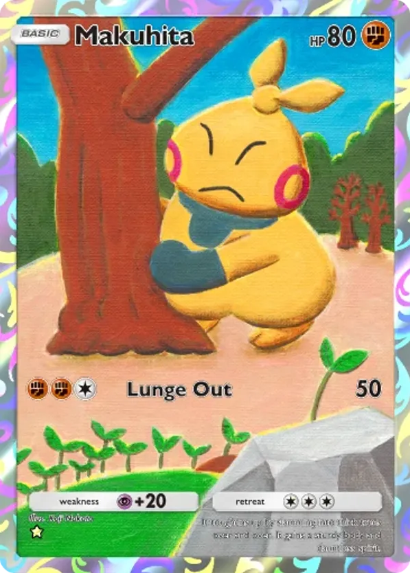 Makuhita card front