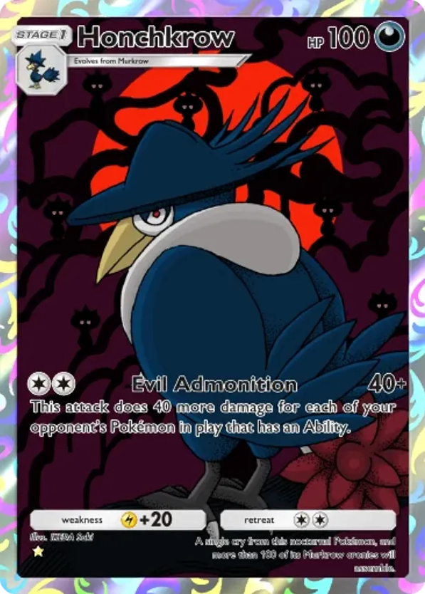Honchkrow card front