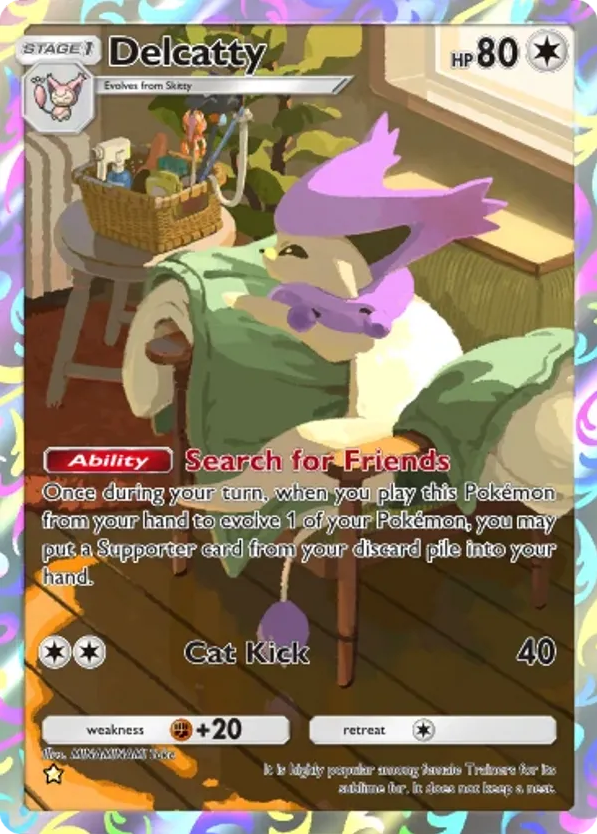 Delcatty card front