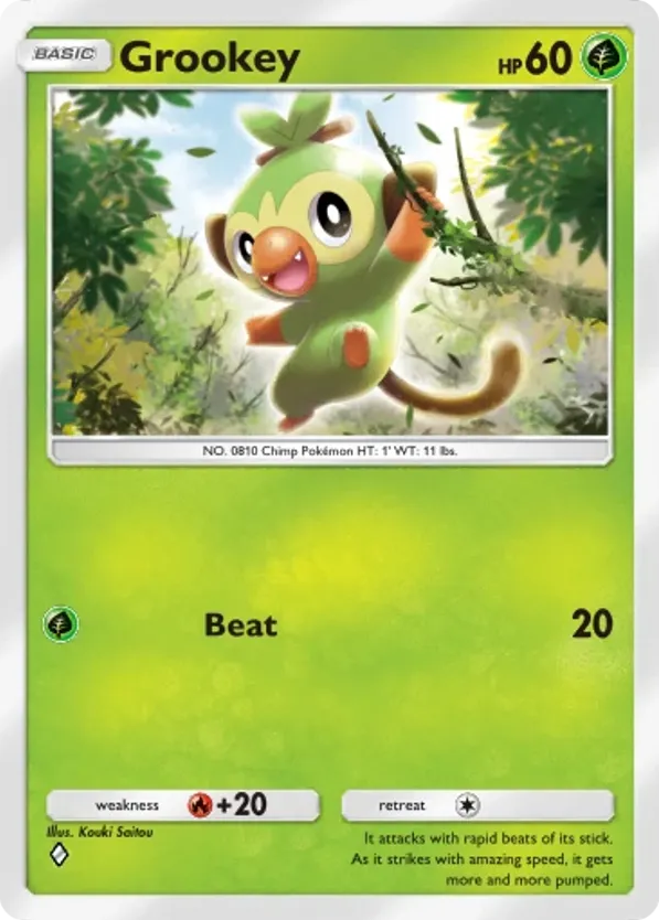 Grookey card front