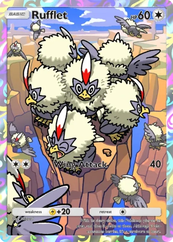 Rufflet card front