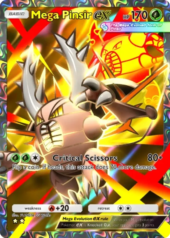 Mega Pinsir ex card front