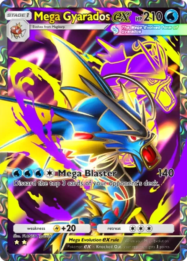 Mega Gyarados ex card front