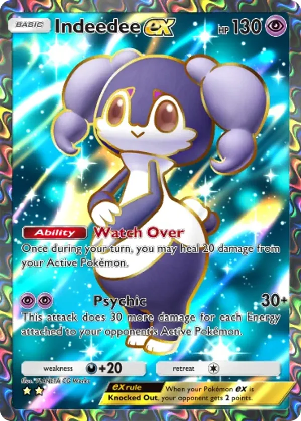 Indeedee ex card front