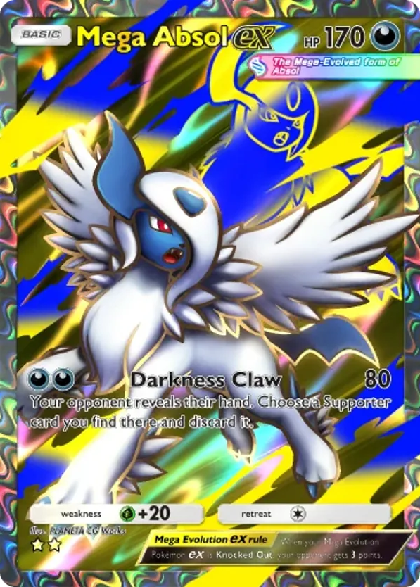 Mega Absol ex card front