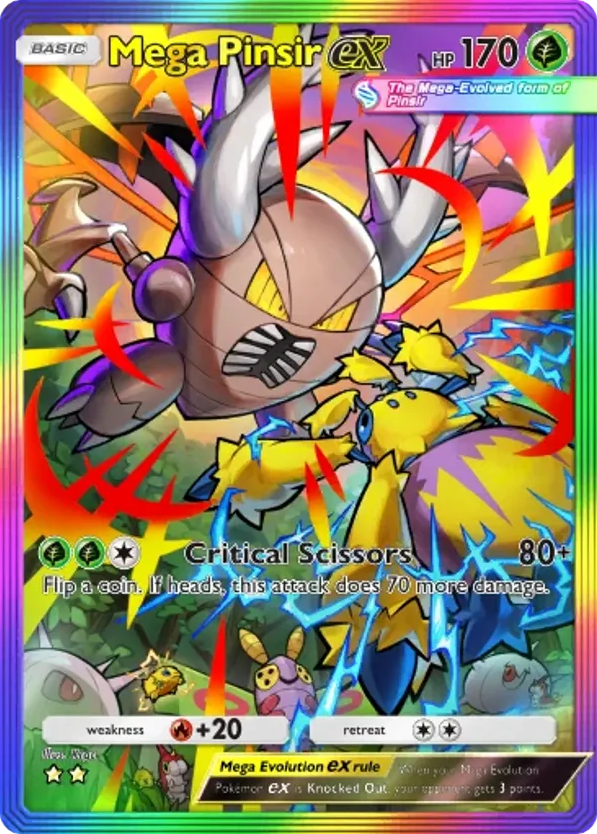 Mega Pinsir ex card front