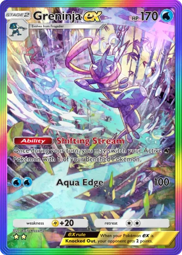 Greninja ex card front