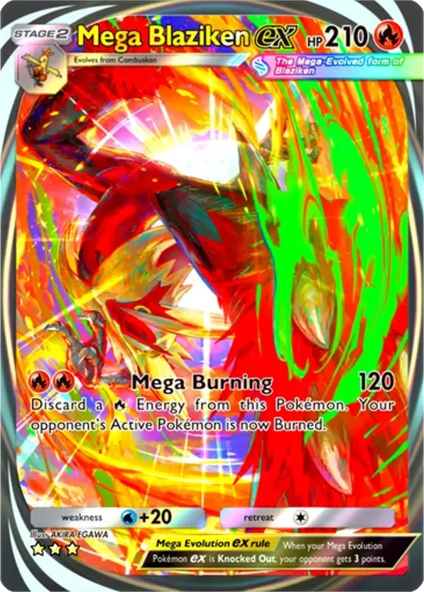 Mega Blaziken ex card front