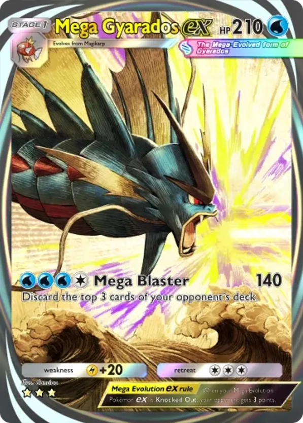 Mega Gyarados ex card front