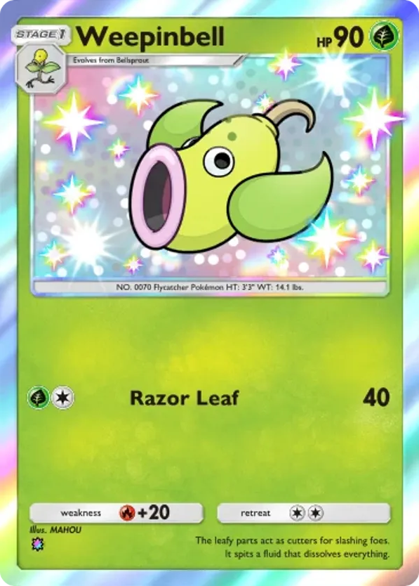 Weepinbell card front