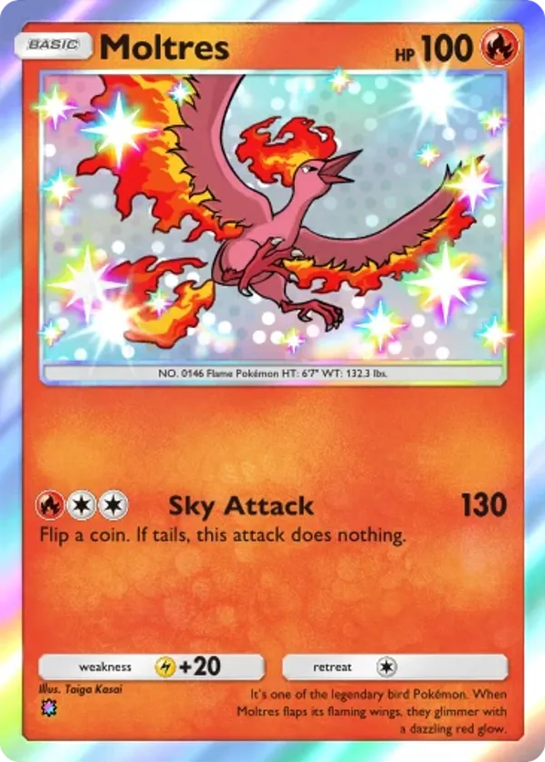 Moltres card front