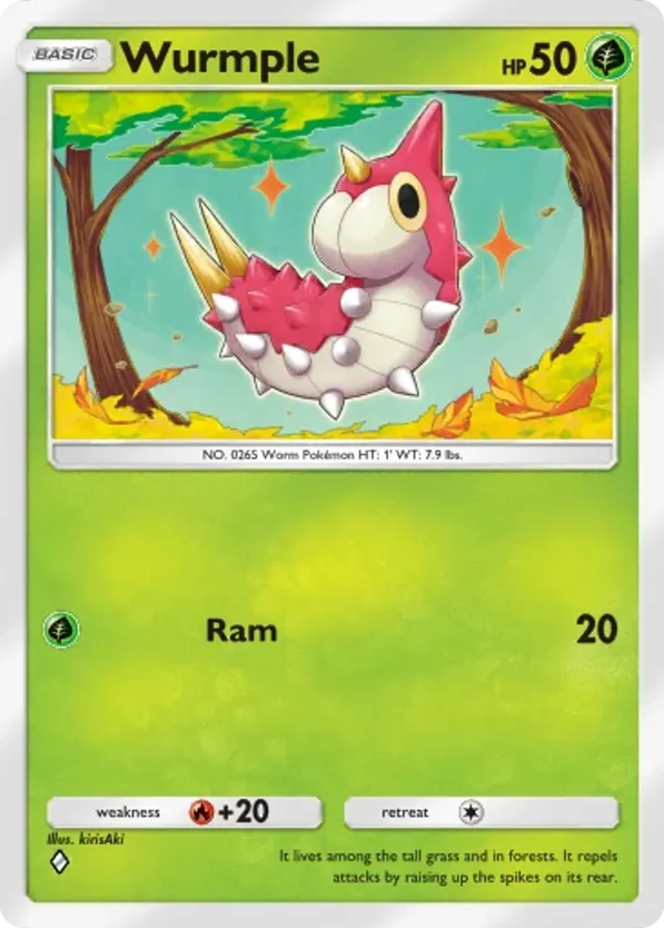Wurmple card front