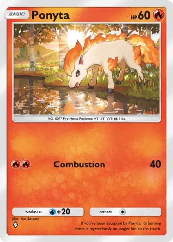 Ponyta card front